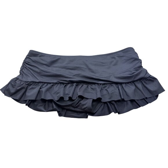 Apt. 9 Womens Black Ruffled Swim Skirt Bottom L - Picture 1 of 7
